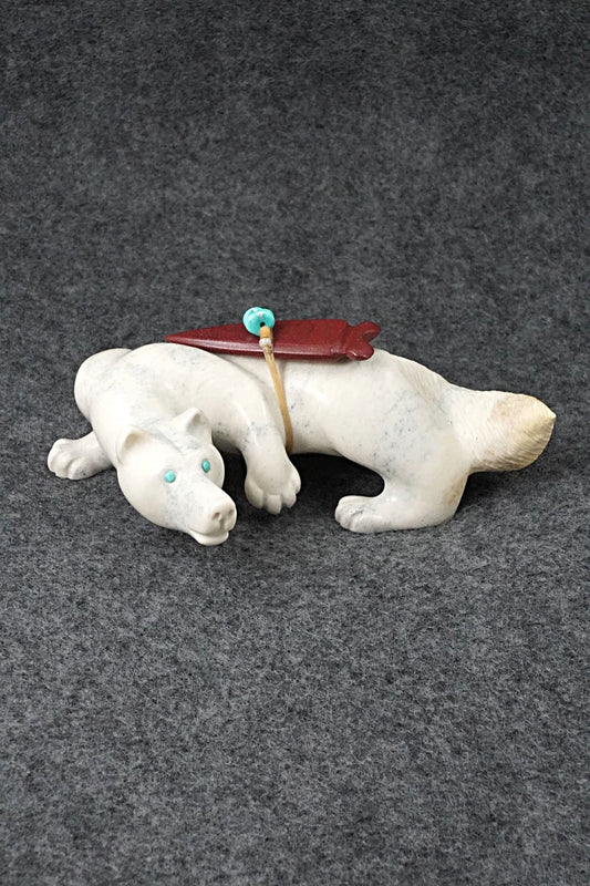 Wolf Zuni Fetish Carving - Albert Eustace