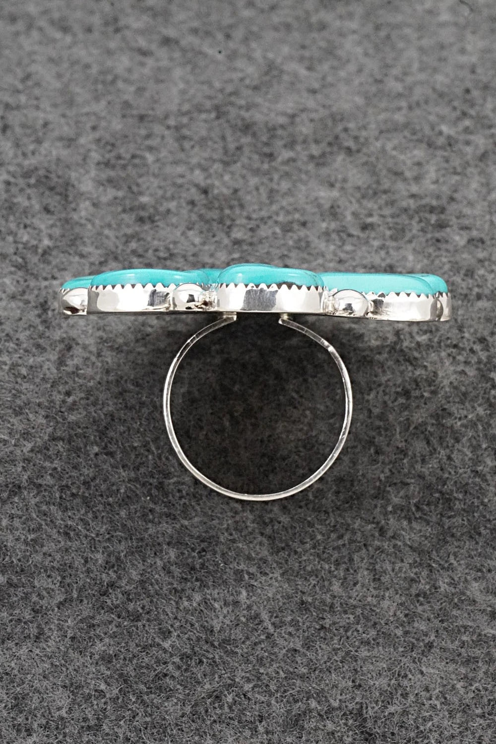 Turquoise & Sterling Silver Ring - Anthony Brown - Size 10