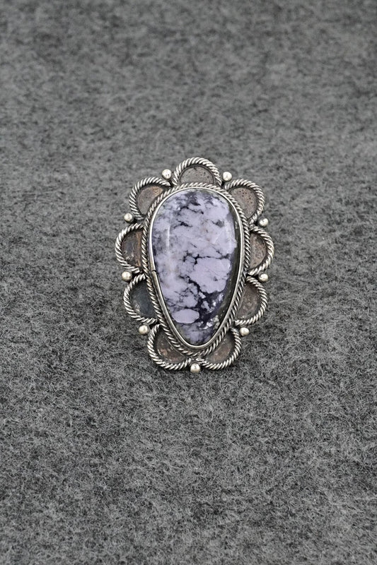 Morado & Sterling Silver Ring - Darrin Livingston - Size 7.5