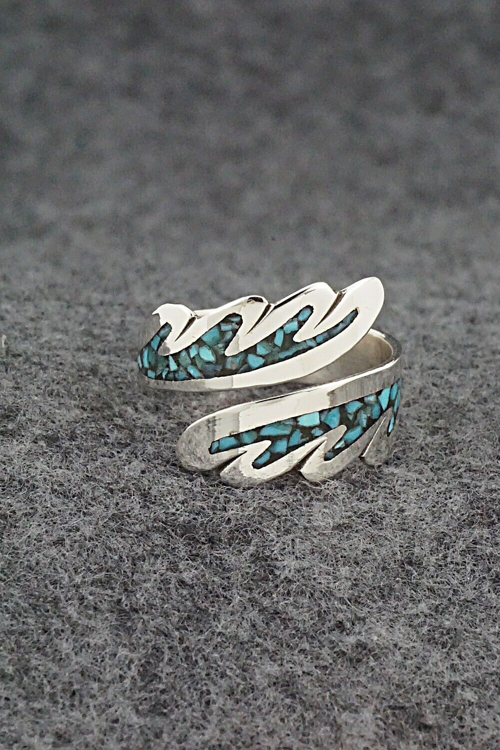 Turquoise & Sterling Silver Ring - Jolene Yazzie - Size 9