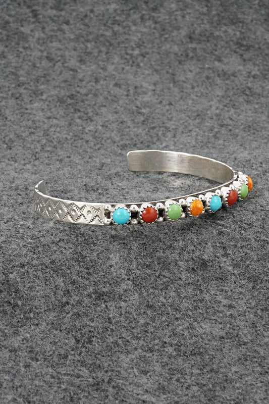 Multi-Stone & Sterling Silver Bracelet - Gaynell Parker