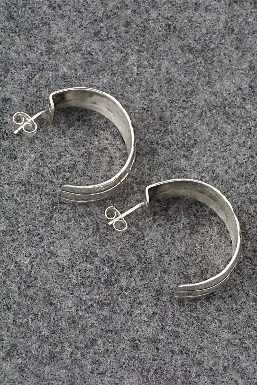 Sterling Silver & Gold Fill Hoop Earrings - Bruce Morgan