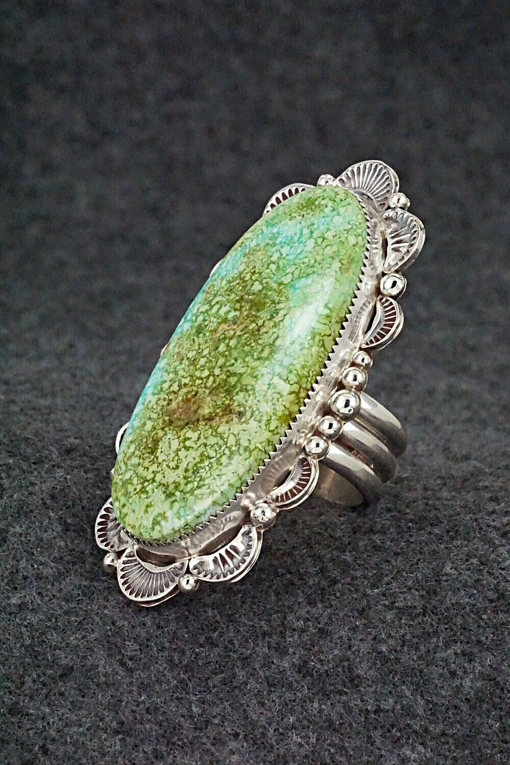 Turquoise & Sterling Silver Ring - Anthony Brown - Size 10