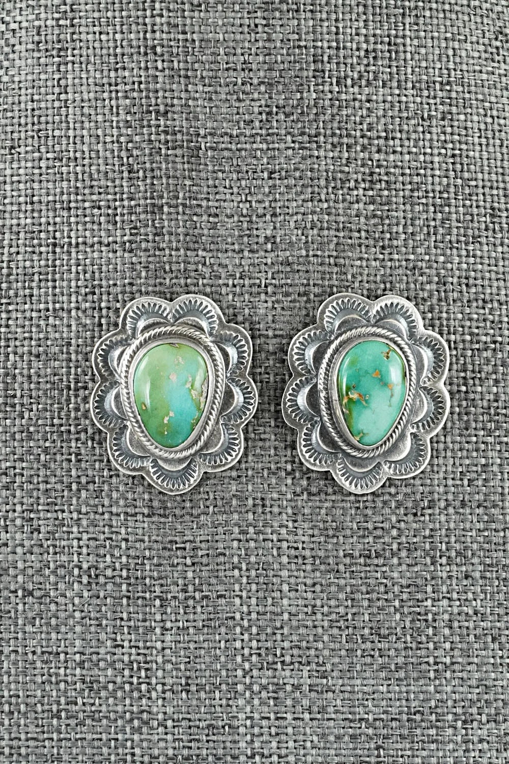 Turquoise & Sterling Silver Necklace and Earrings Set - Randy Boyd