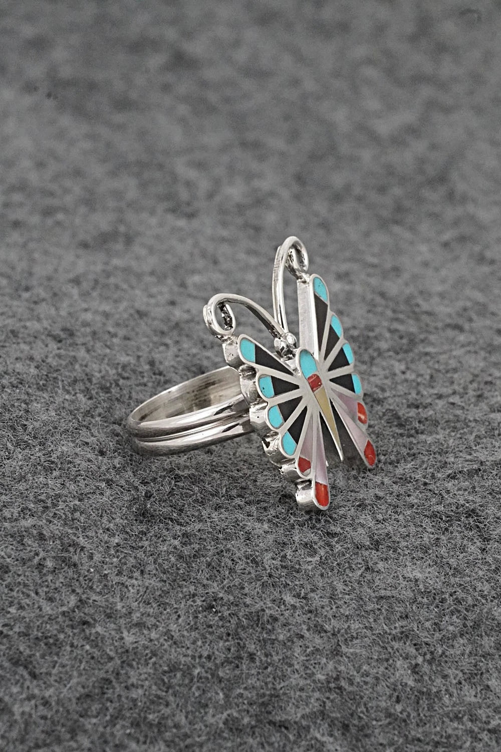 Multi-Stone & Sterling Silver Inlay Necklace Set - Adrian Wallace