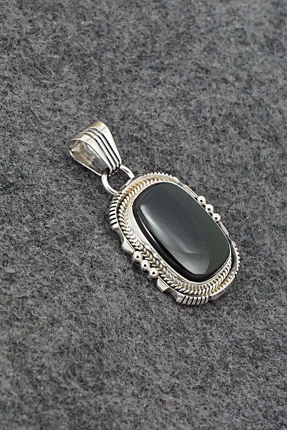 Onyx & Sterling Silver Pendant - Sharon McCarthy