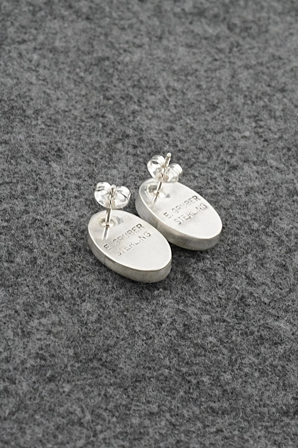 Turquoise & Sterling Silver Earrings - Eugene Gruber