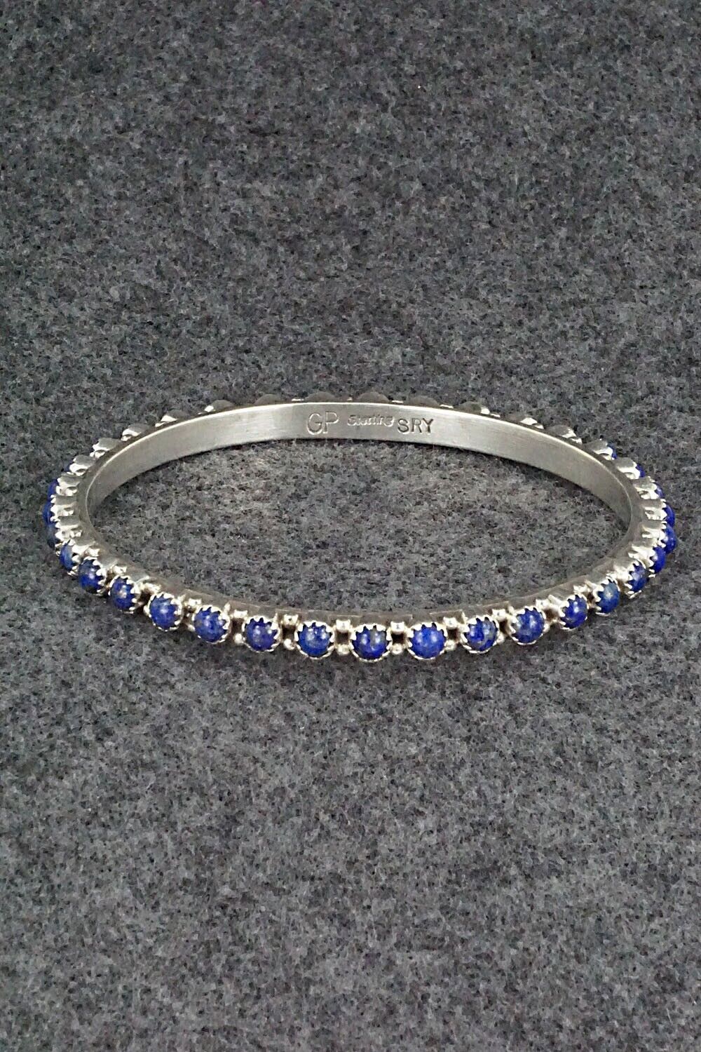 Lapis & Sterling Silver Bangle - Gaynell Parker