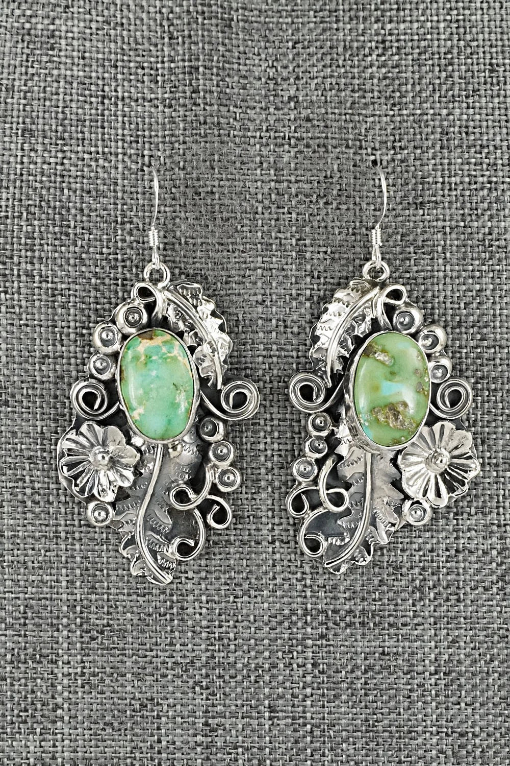 Turquoise & Sterling Silver Squash Blossom Set - Harry B. Yazzie