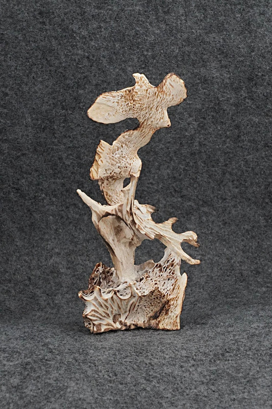 Owl & Eagle Zuni Fetish Carving - Ruben Najera