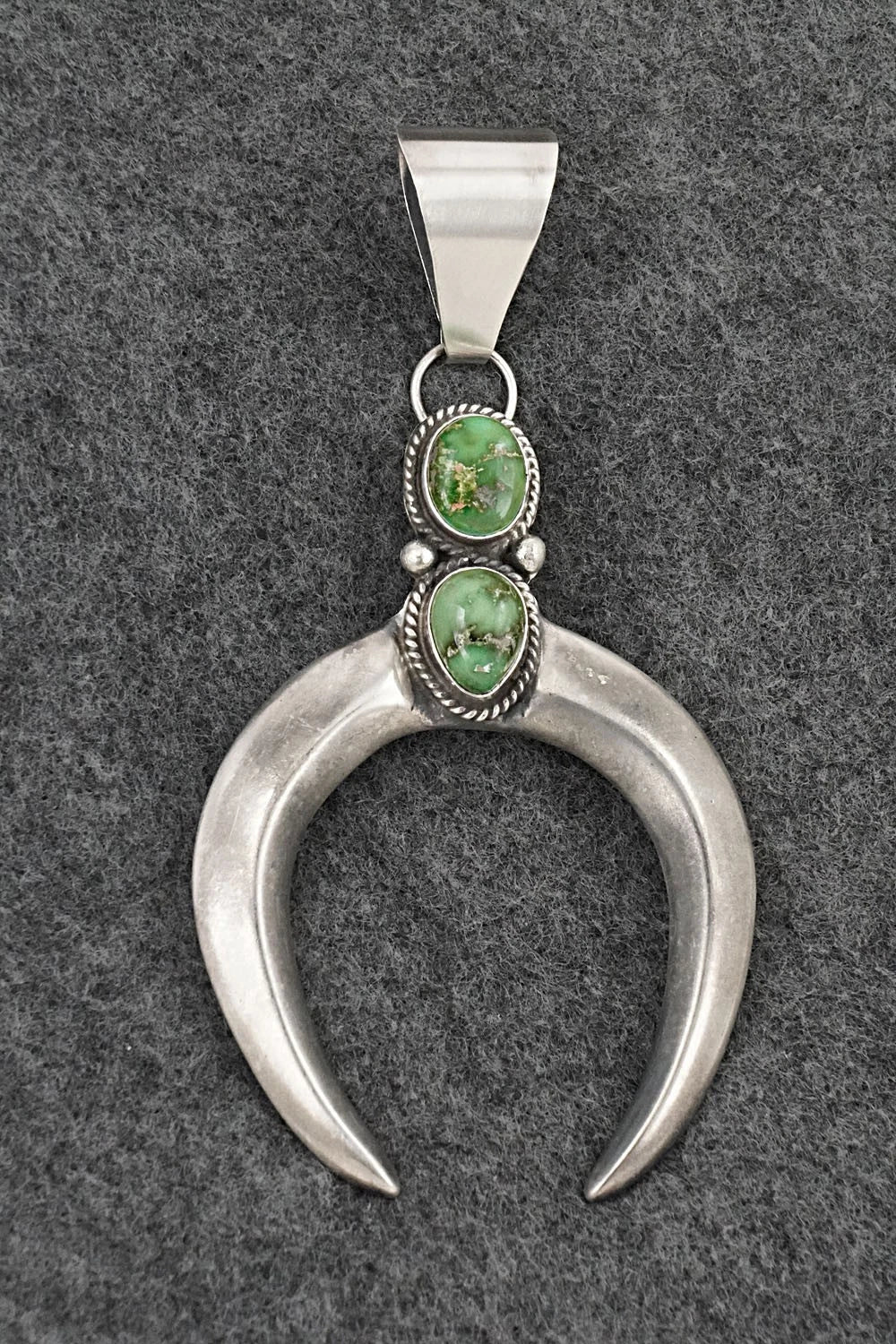 Turquoise & Sterling Silver Pendant - Eugene Gruber