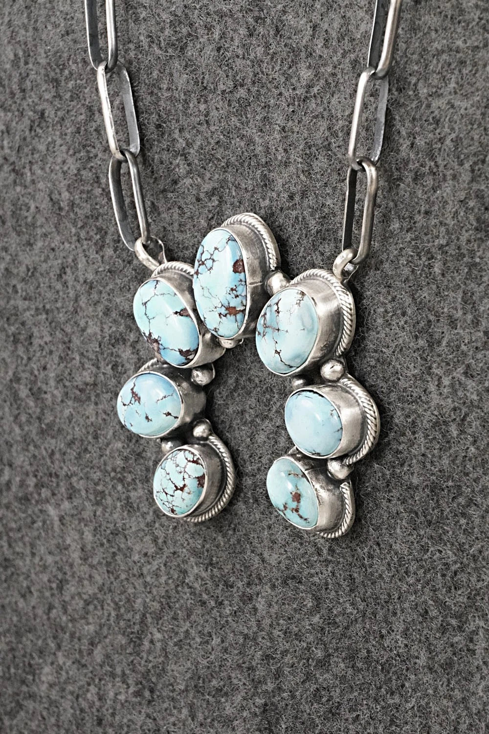 Turquoise & Sterling Silver Necklace - Darrin Livingston