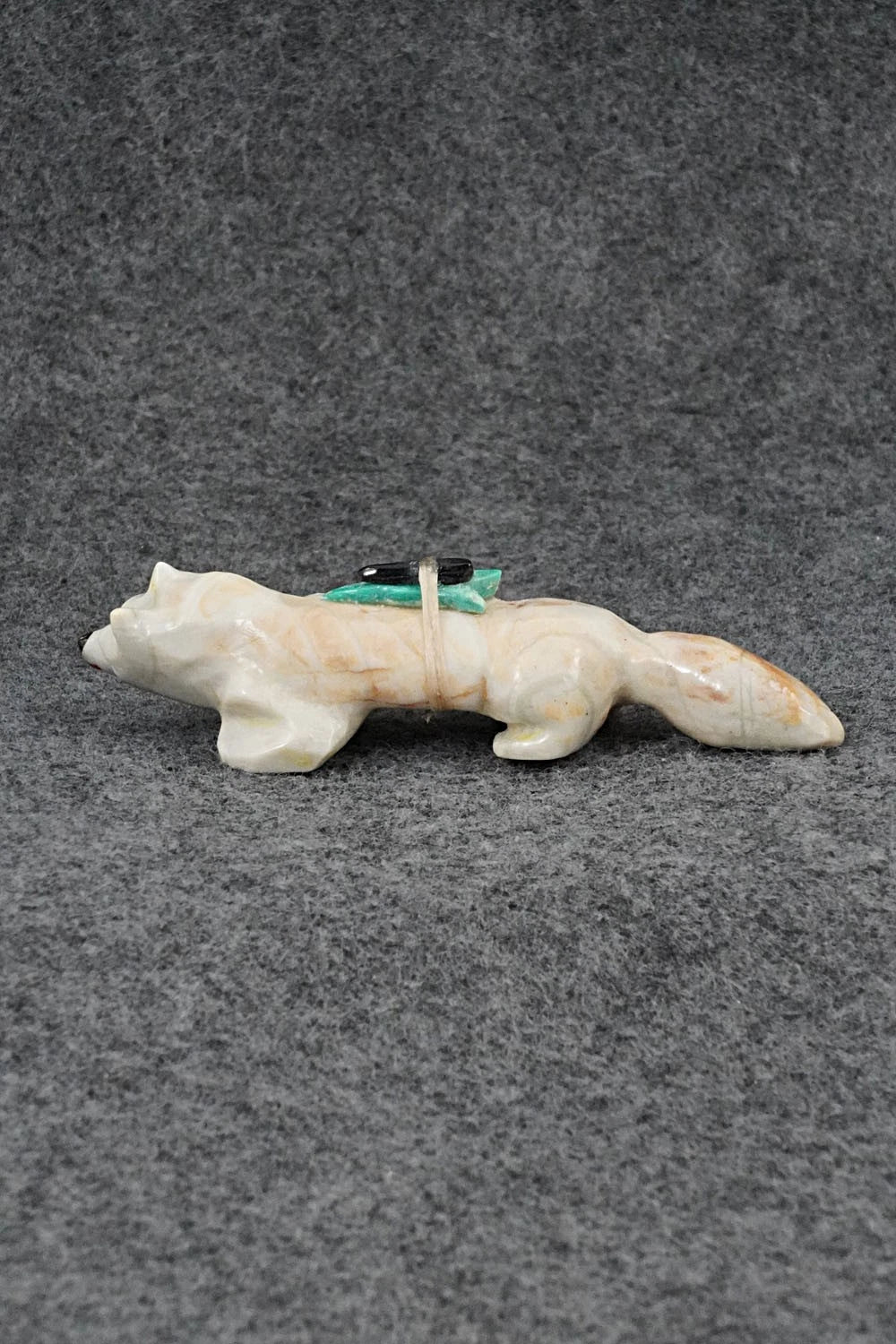 Wolf Zuni Fetish Carving - Freddie Leekya