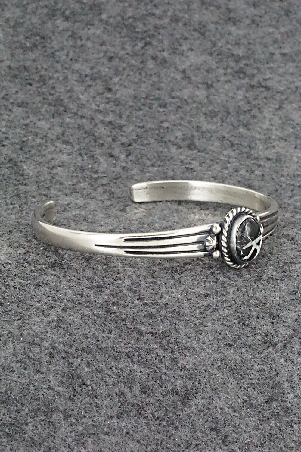 White Buffalo and Sterling Silver Bracelet - Raymond Coriz