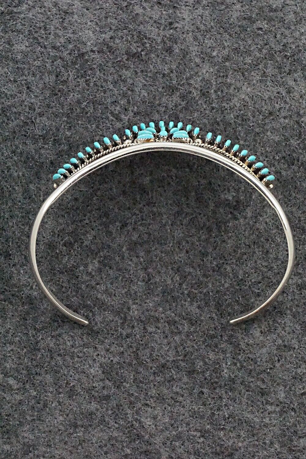 Turquoise & Sterling Silver Bracelet - Stewart Nakatewa
