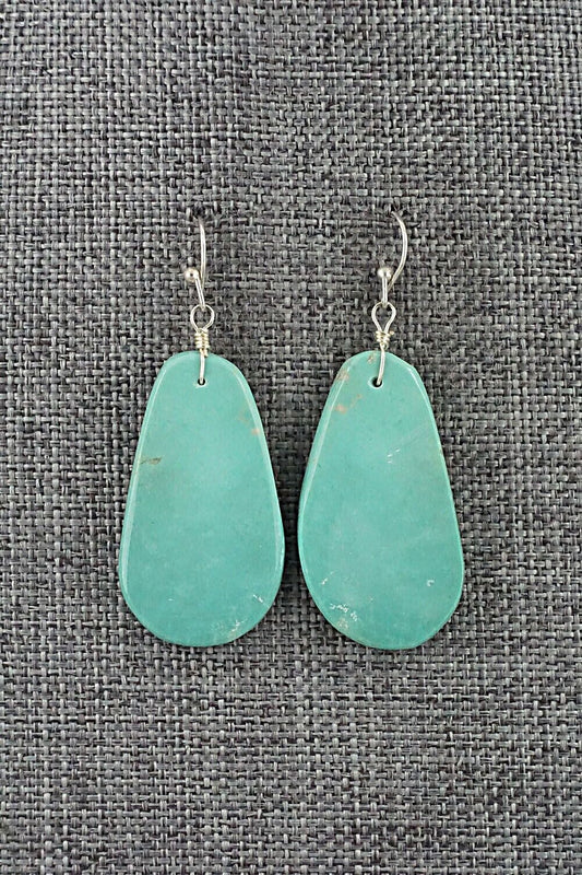 Turquoise & Sterling Silver Earrings - Joe Garcia