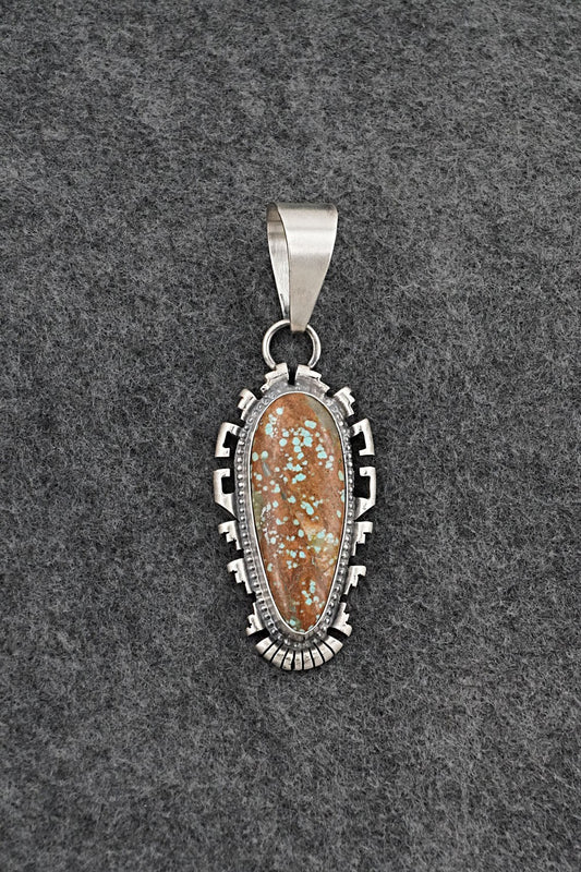 Turquoise & Sterling Silver Pendant - Randy Billy