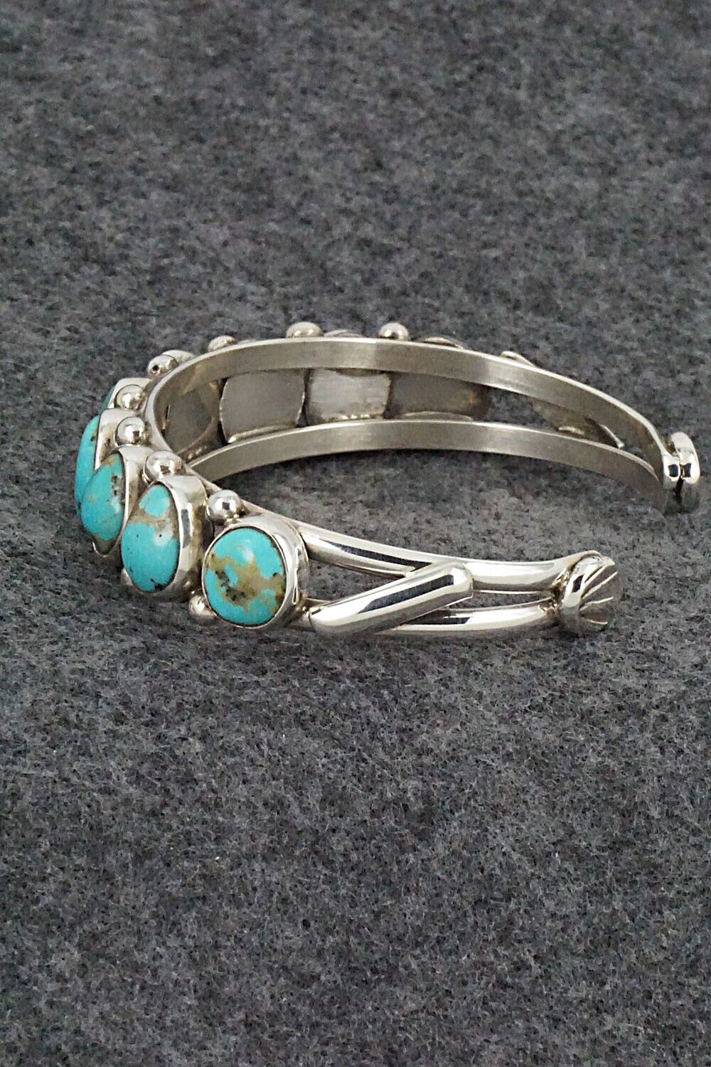 Turquoise & Sterling Silver Bracelet - Priscilla Reeder