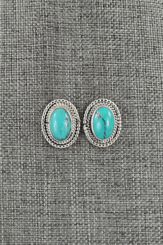 Turquoise & Sterling Silver Earrings - Rita Largo