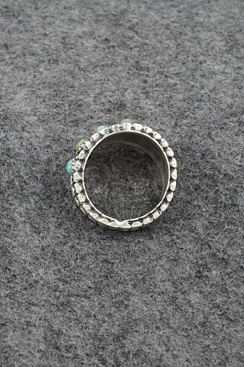 Turquoise & Sterling Silver Ring - Harry B. Yazzie - Size 10