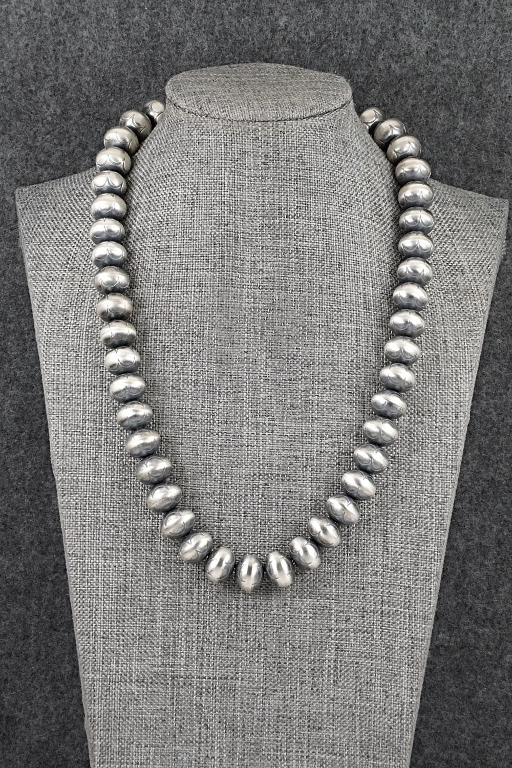 Sterling Silver Navajo Pearl Necklace 18" - Bryannen Halwood