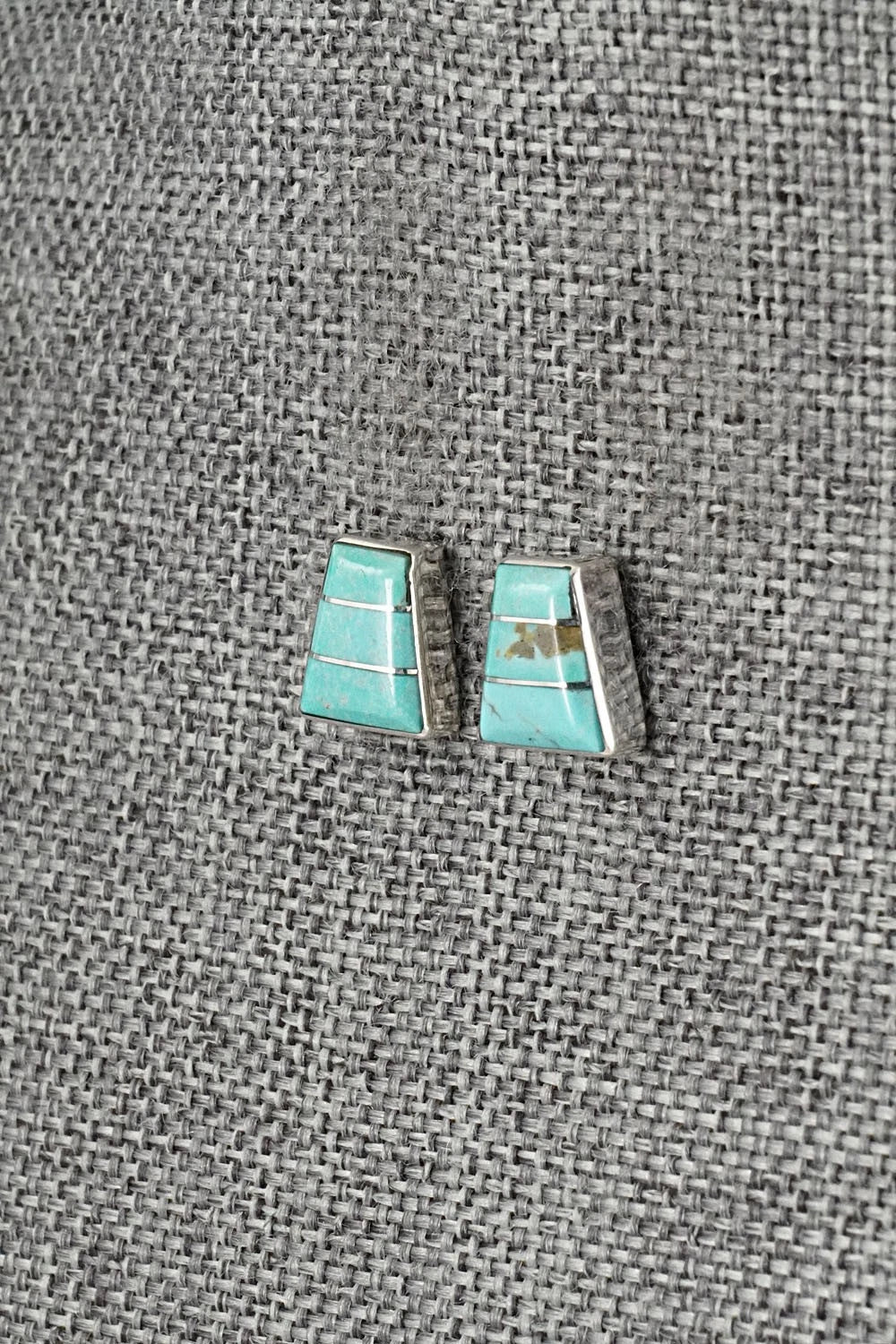Turquoise and Sterling Silver Earrings - Michelle Haloo