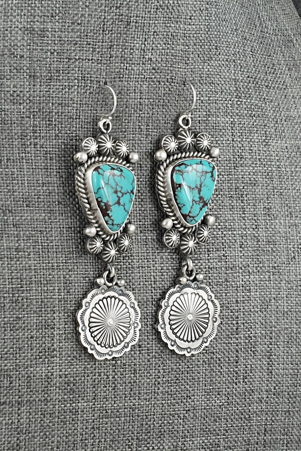 Turquoise & Sterling Silver Earrings - Michael Calladitto