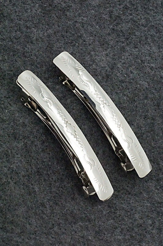 Sterling Silver Hair Barrettes - Randall Dalgai