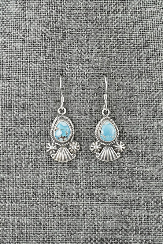 Turquoise & Sterling Silver Earrings - Verley Betone