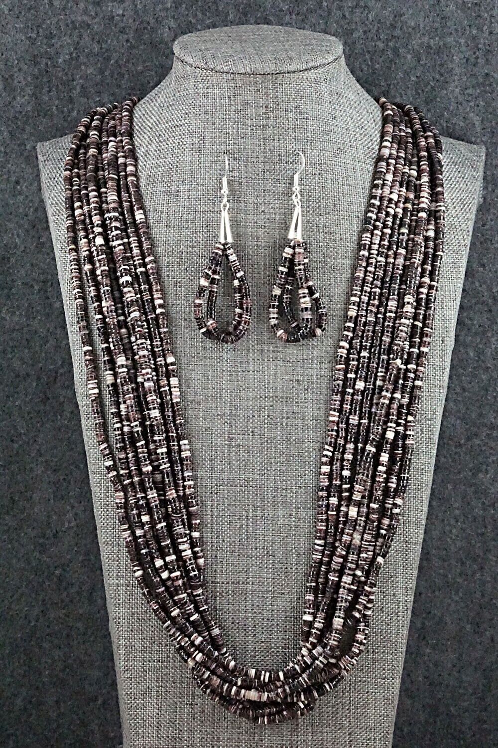 Shell Beaded Necklace and Earrings Set - Ramona Bird