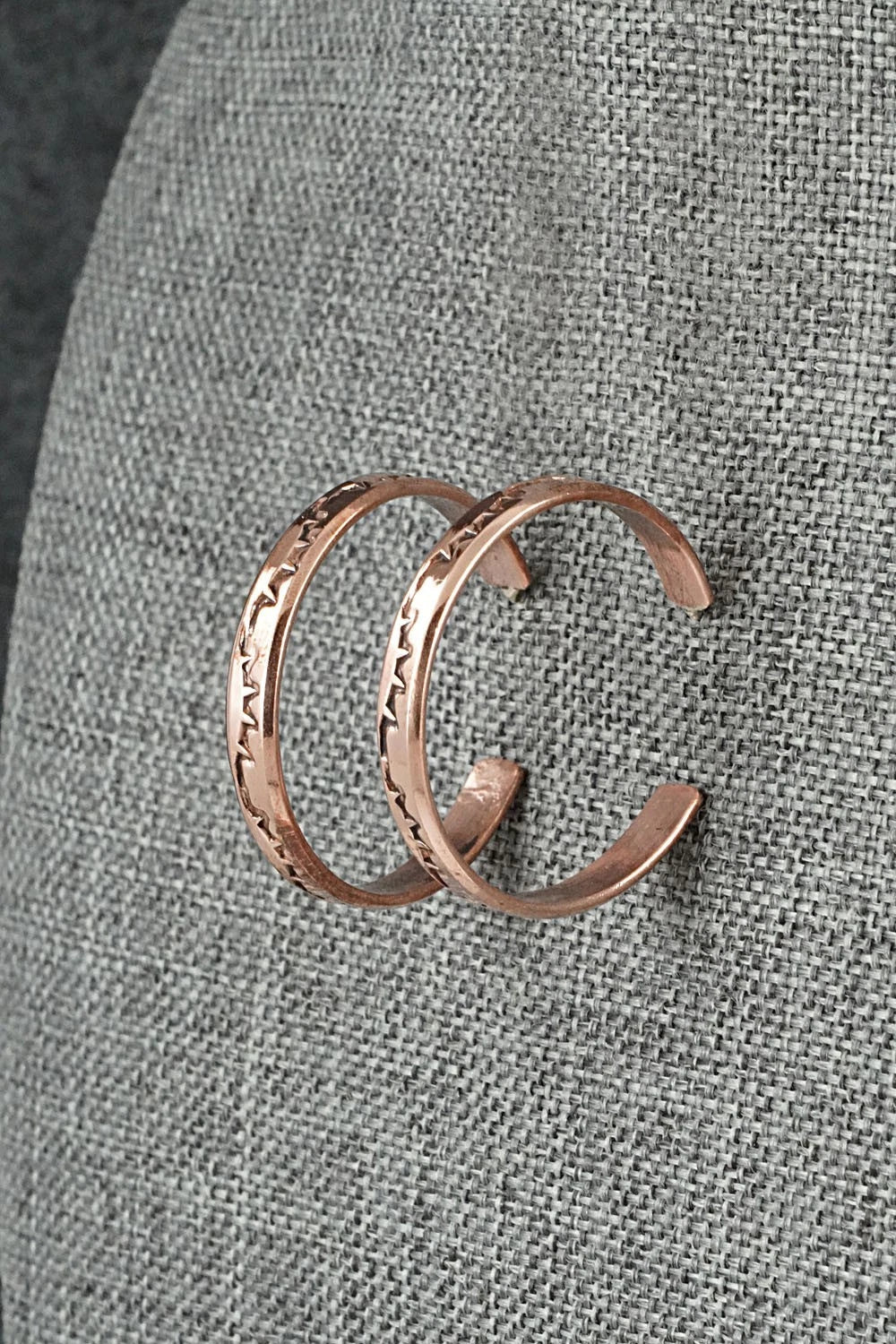 Copper Hoop Earrings - Elaine Tahe