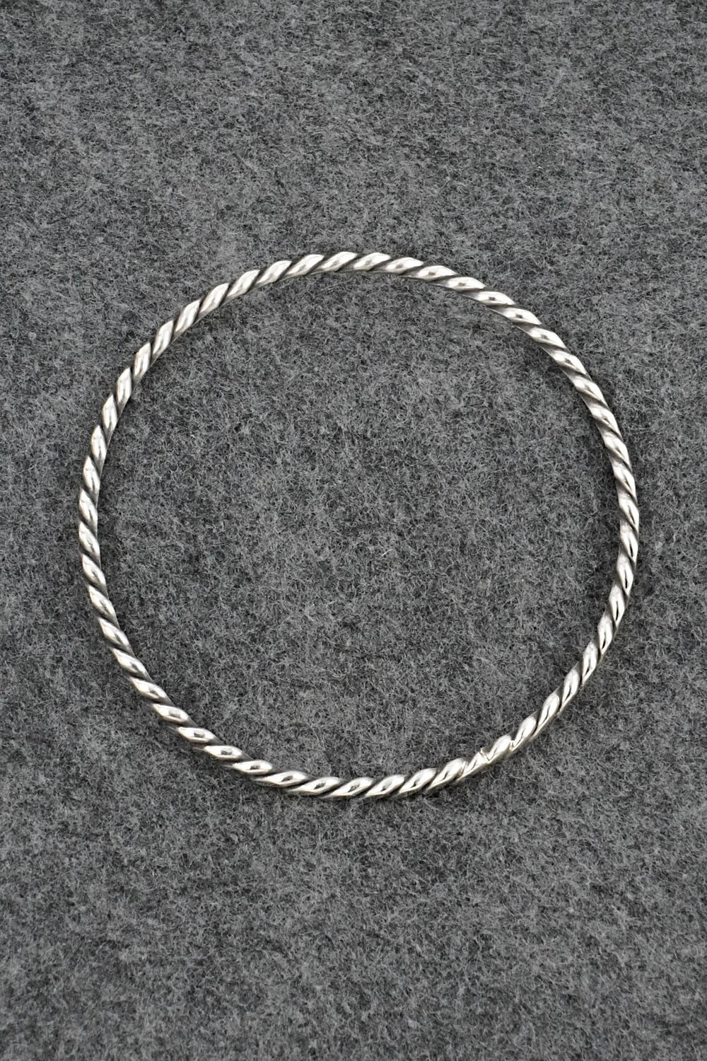 Sterling Silver Bangle Bracelet - Elaine Tahe