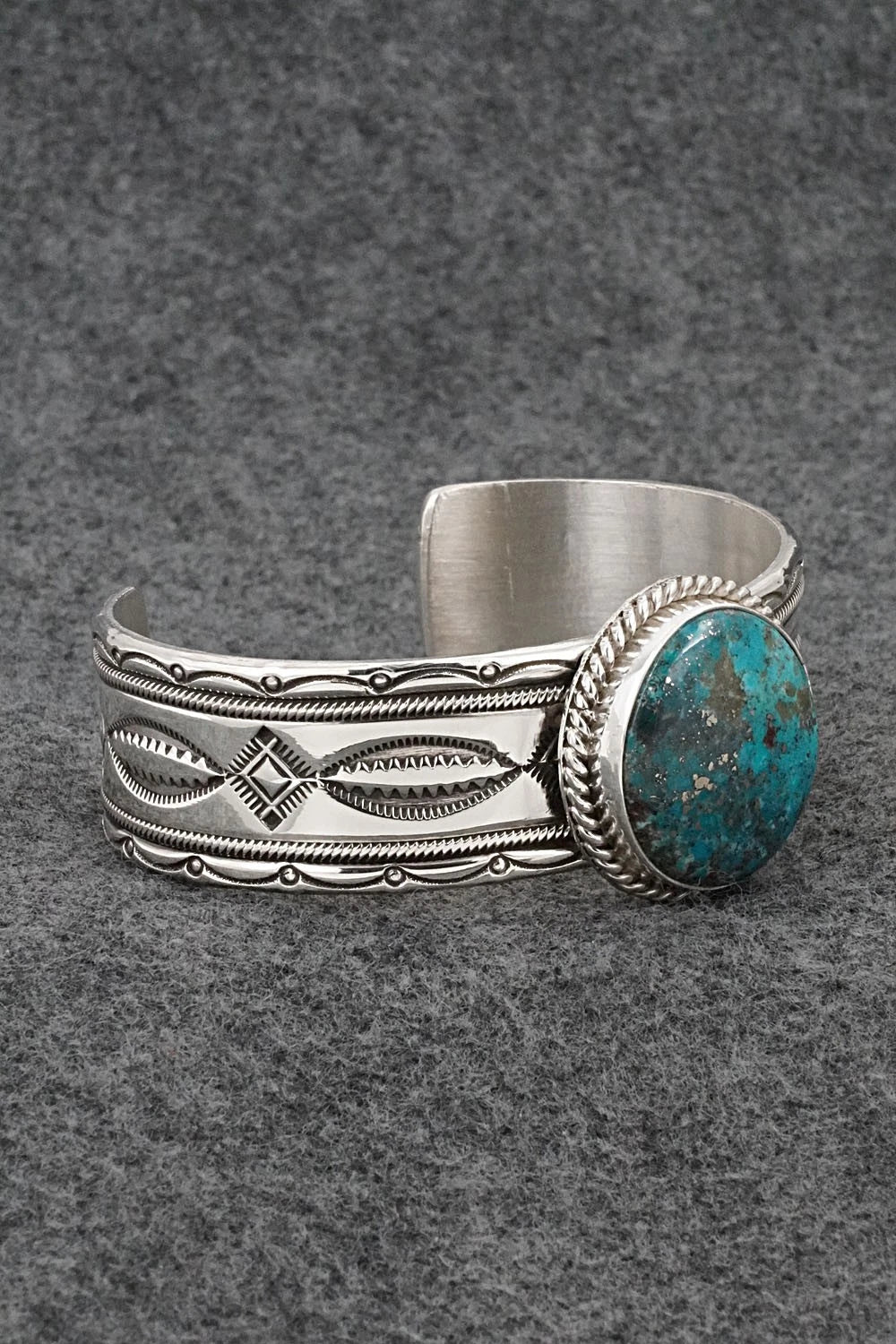 Turquoise & Sterling Silver Bracelet - Michael Calladitto