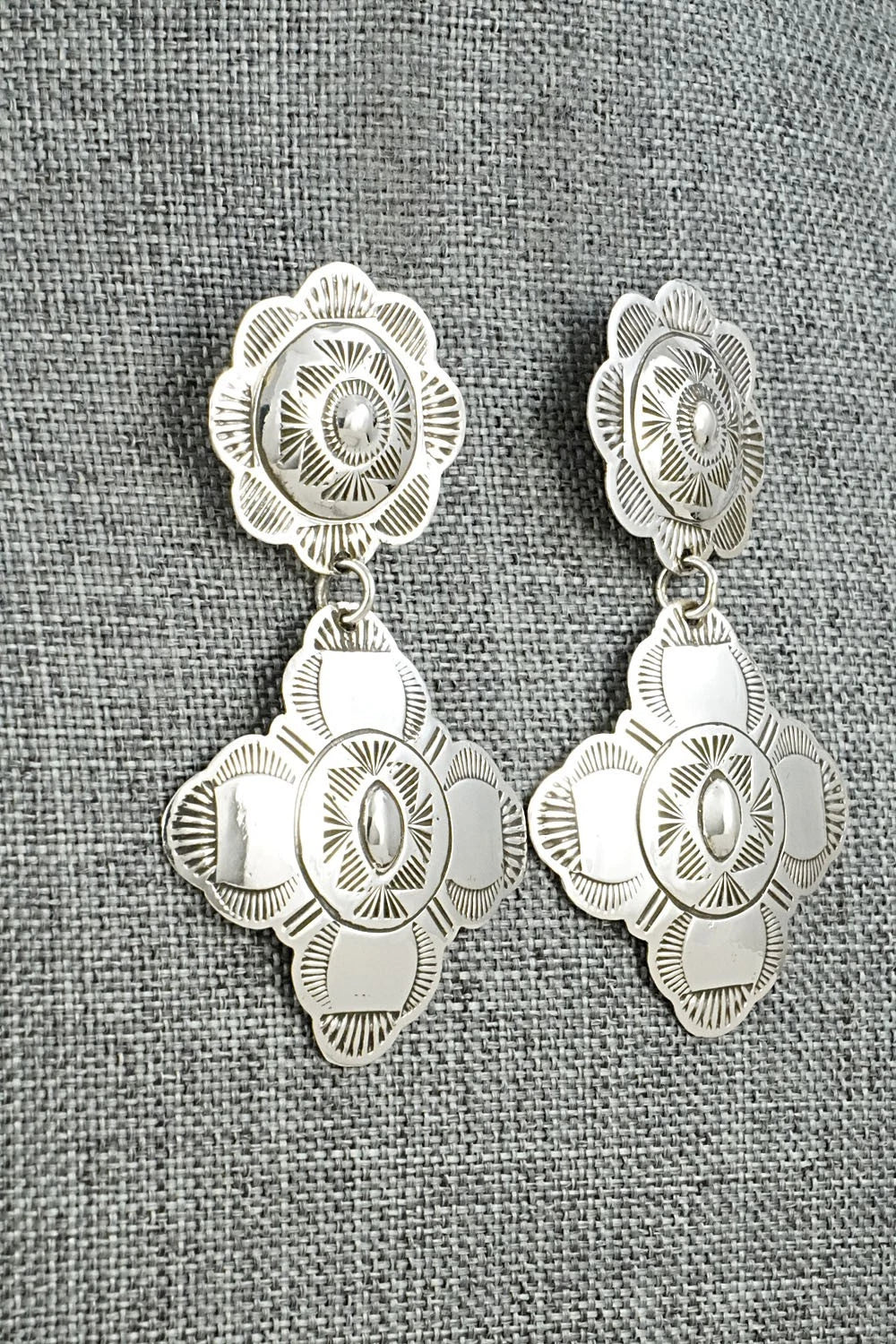 Sterling Silver Earrings - Bertha Begay