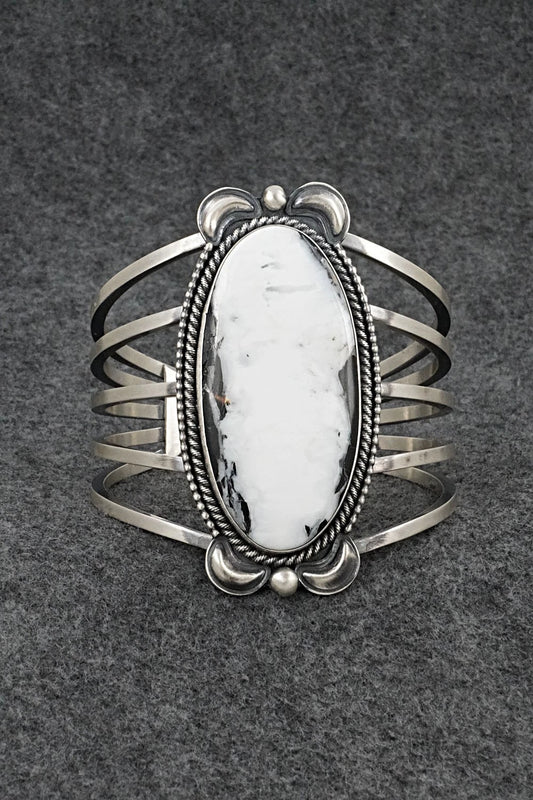 White Buffalo & Sterling Silver Bracelet - Paul Livingston