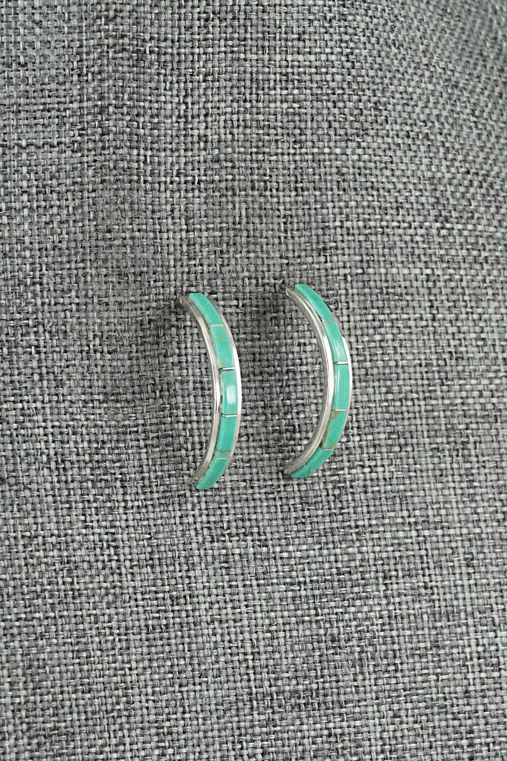 Turquoise & Sterling Silver Earrings - Nathaniel Johnson