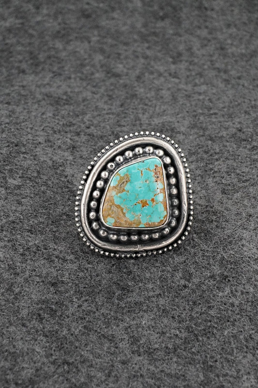 Turquoise & Sterling Silver Ring - Marita Benally - Size 8
