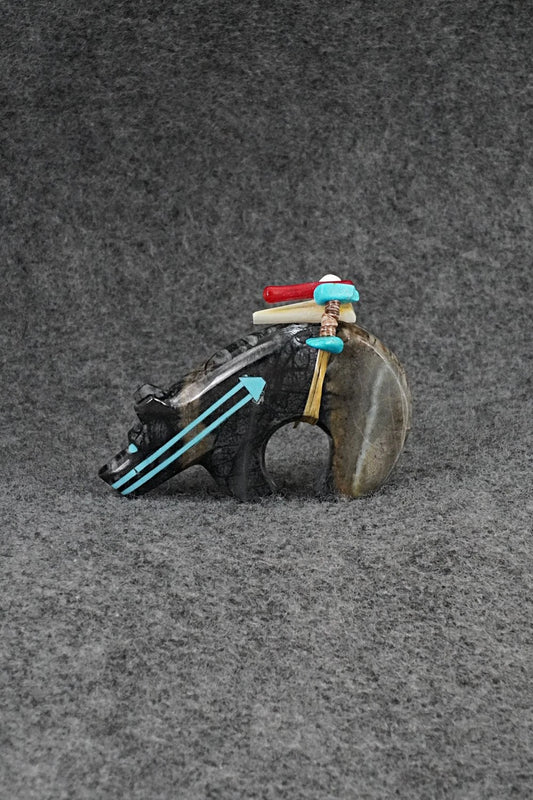 Bear Zuni Fetish Carving - Rodney Laiwakete