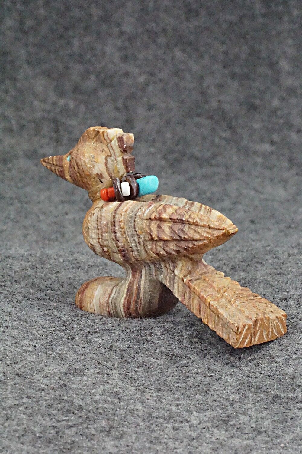 Roadrunner Zuni Fetish Carving - Douglas Martza