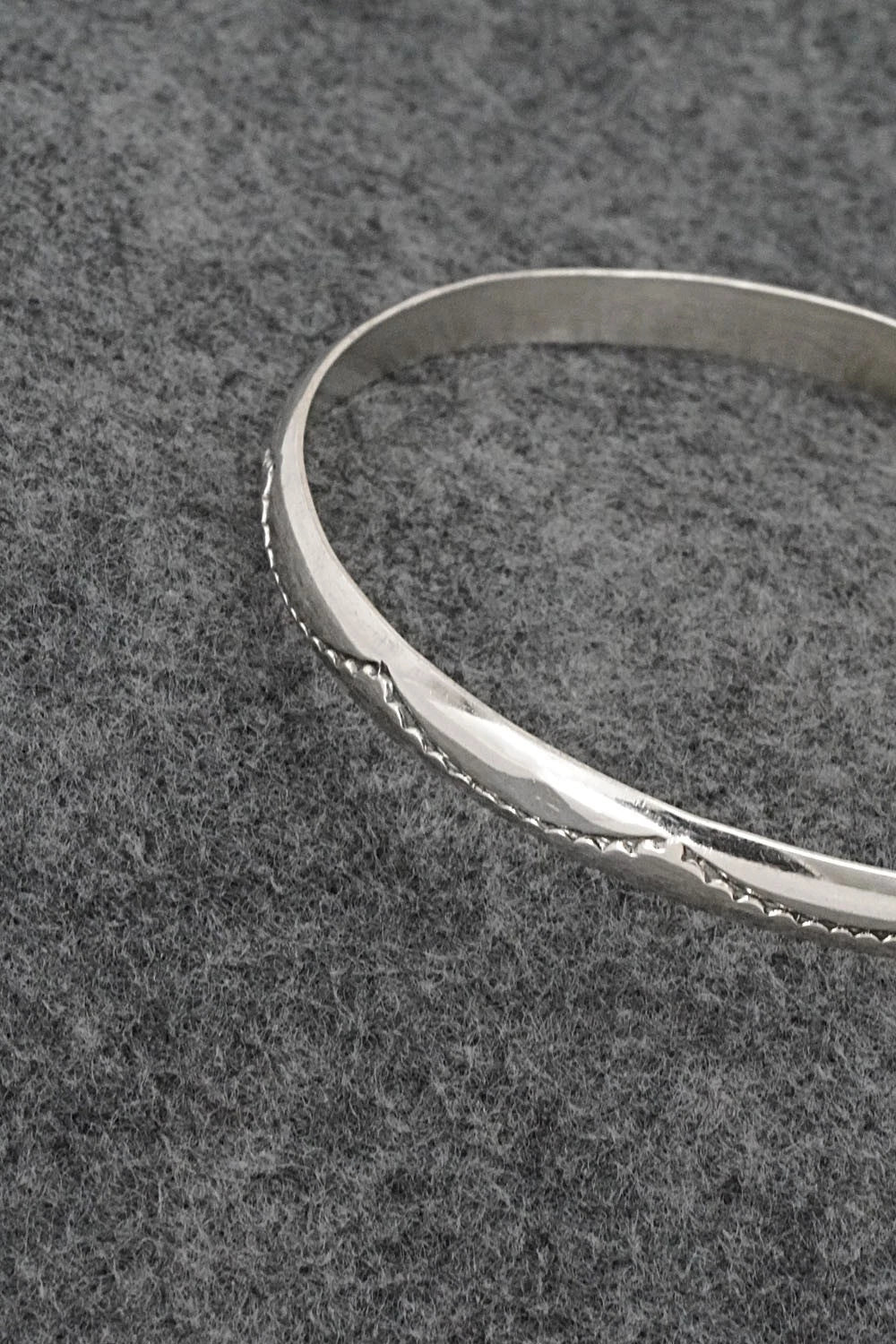 Sterling Silver Bangle Bracelet - Elaine Tahe