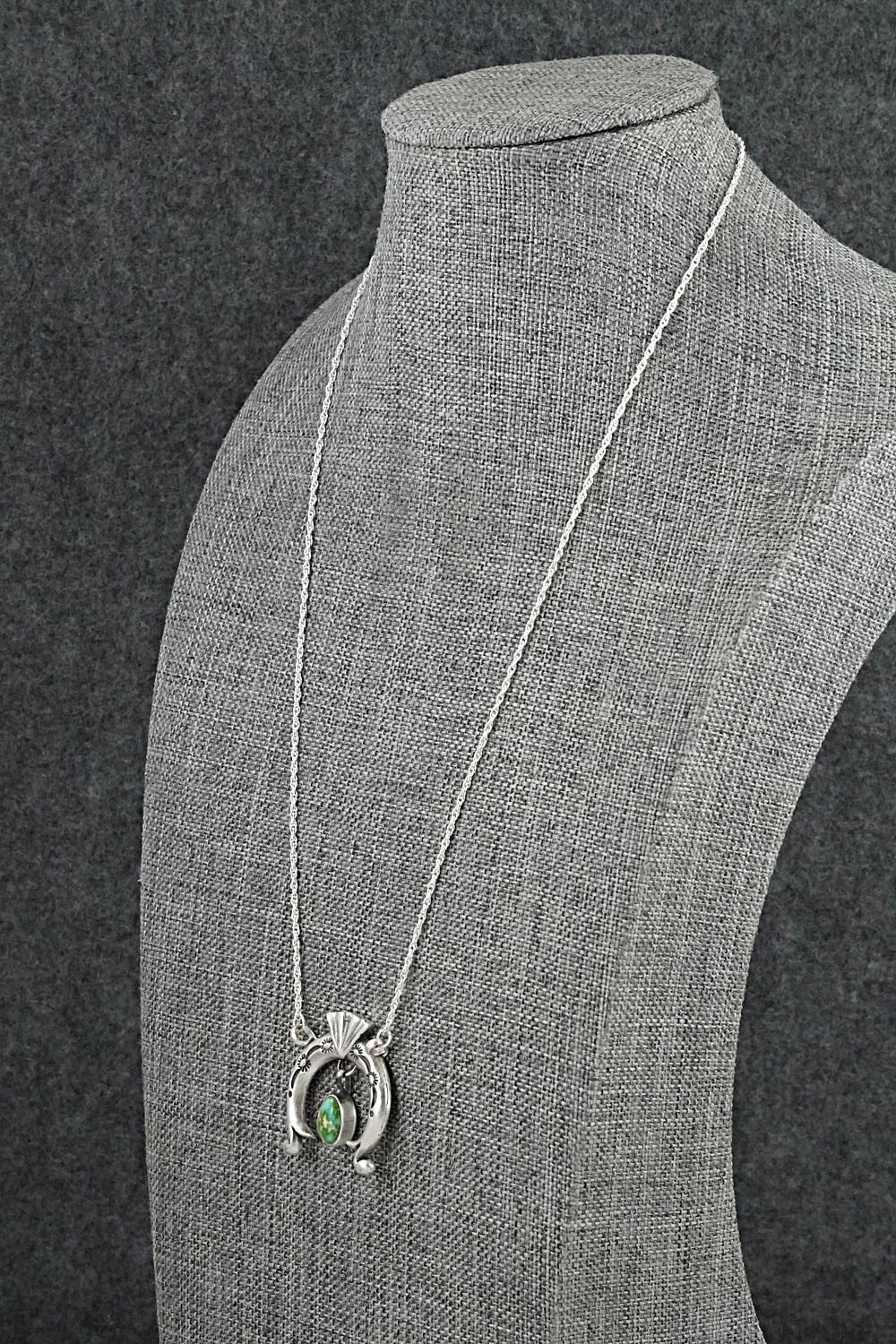 Turquoise & Sterling Silver Necklace - Gary Shorty