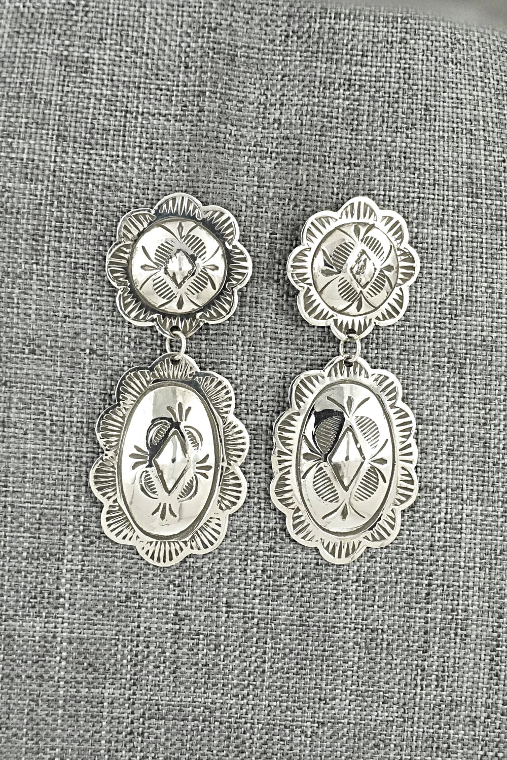 Sterling Silver Earrings - Bertha Begay