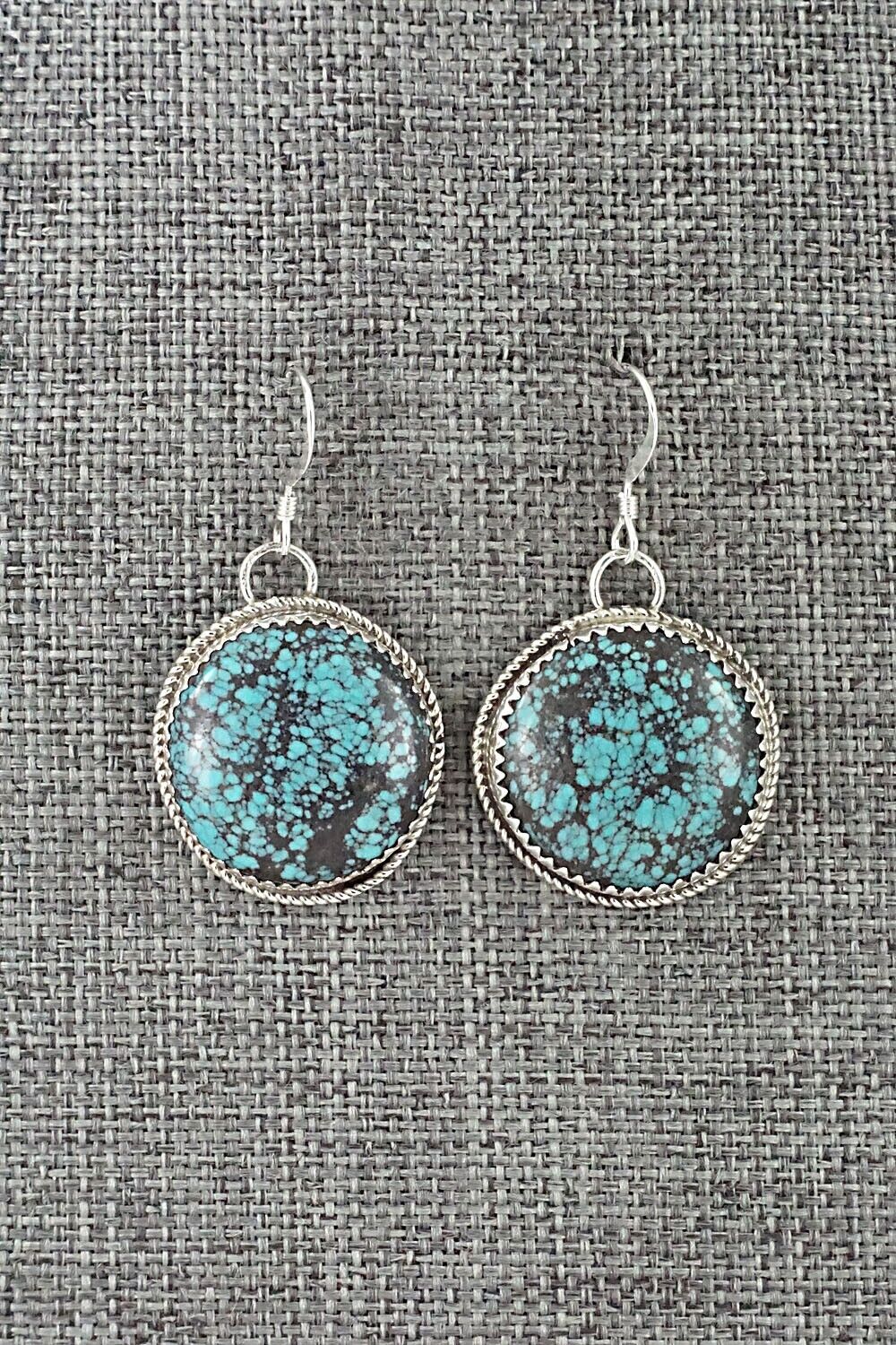 Turquoise & Sterling Silver Earrings - Ernest Hawthorne