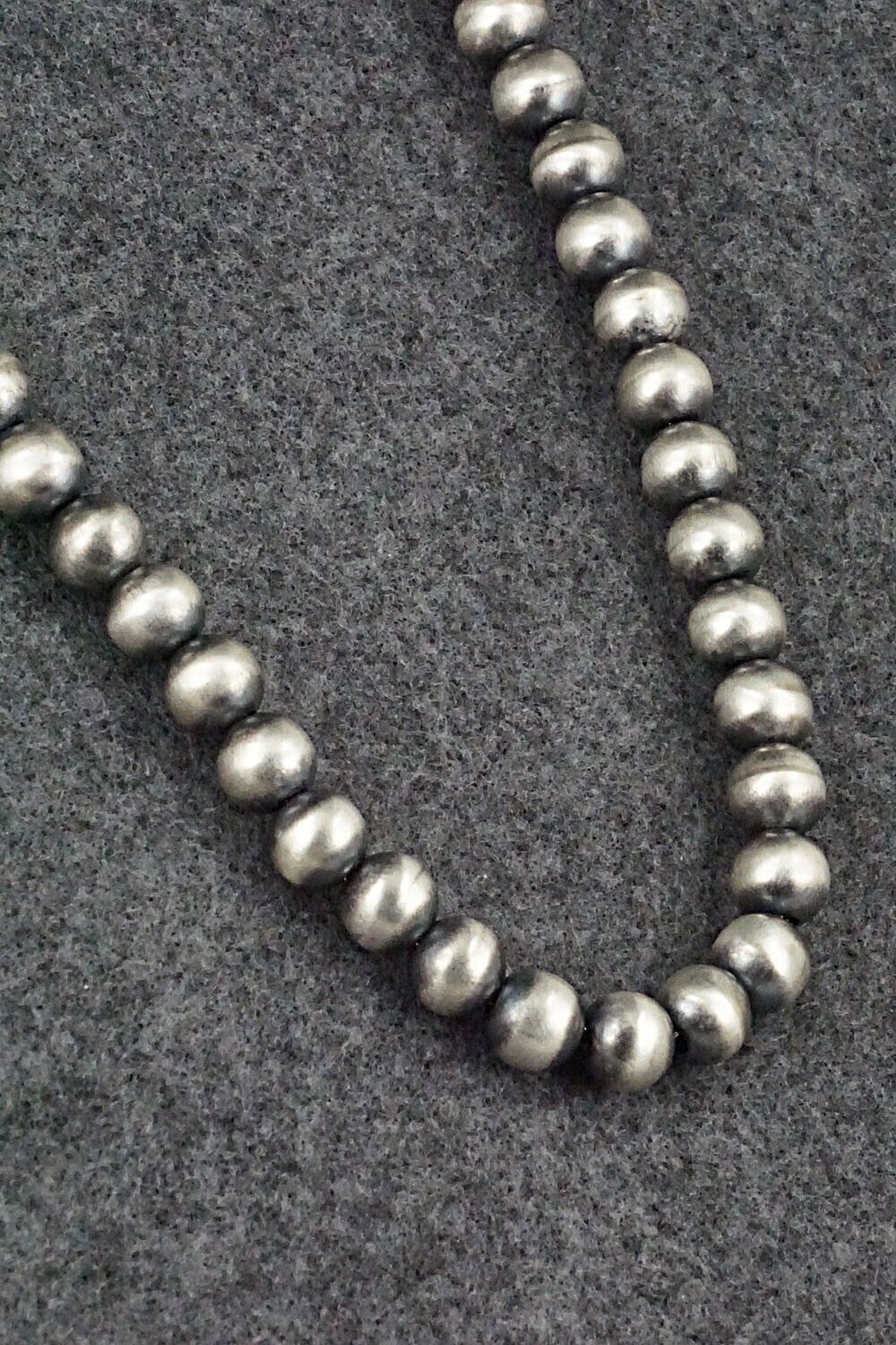 Sterling Silver Navajo Pearl Necklace - Bryannen Halwood