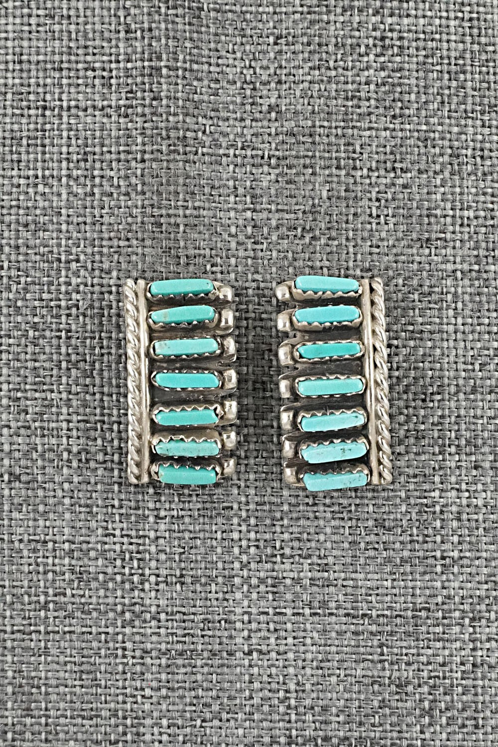 Turquoise & Sterling Silver Earrings - Charlie John