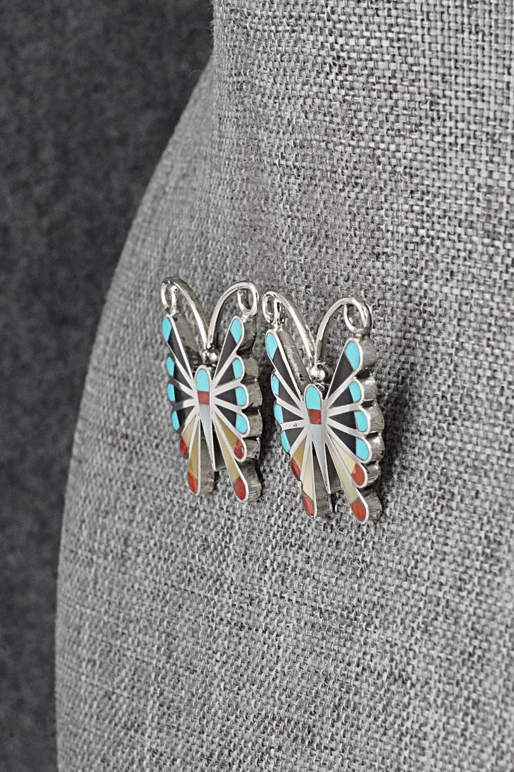 Multi-Stone & Sterling Silver Earrings - Adrian Wallace