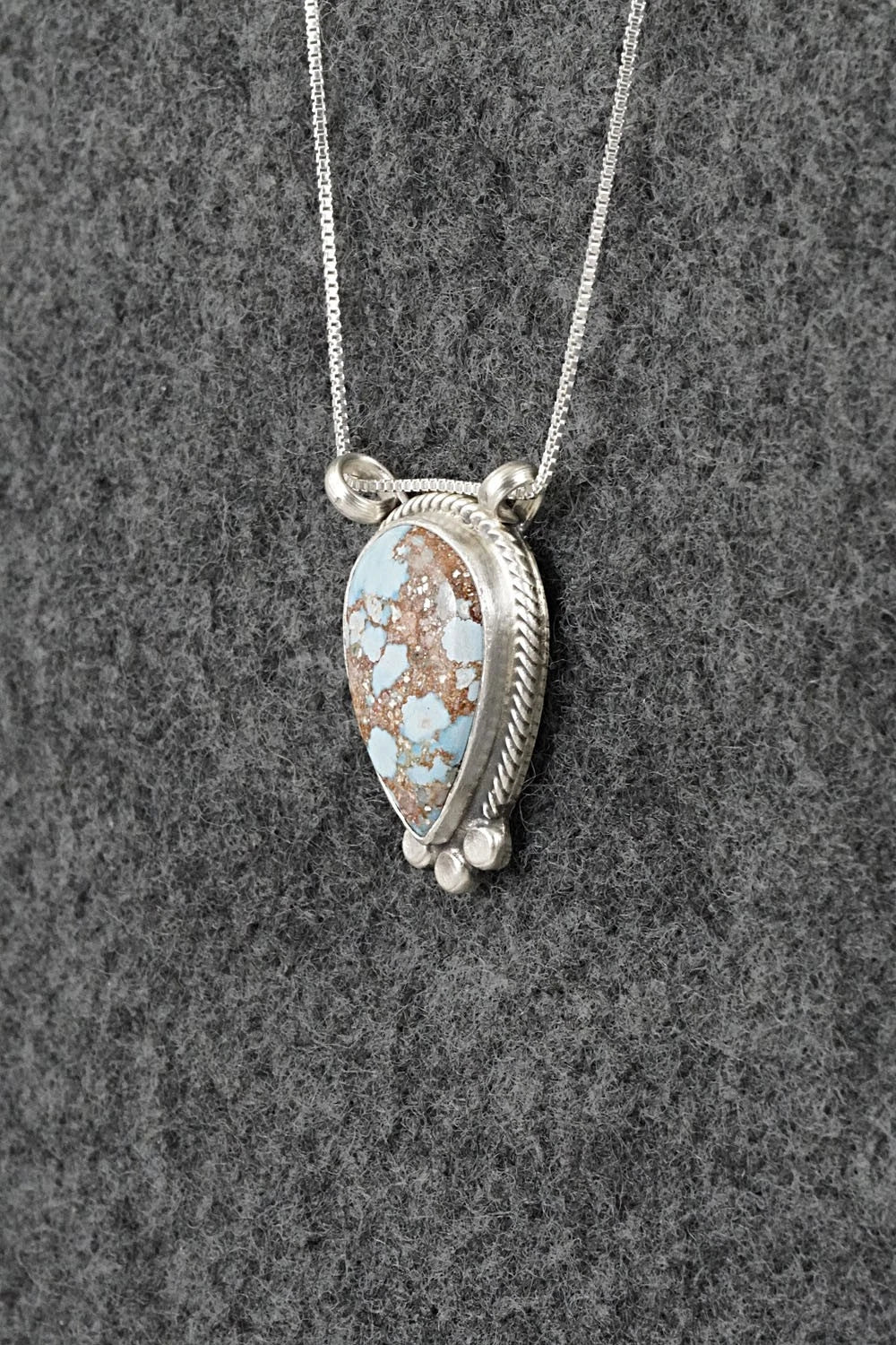 Turquoise & Sterling Silver Necklace - Sharon McCarthy
