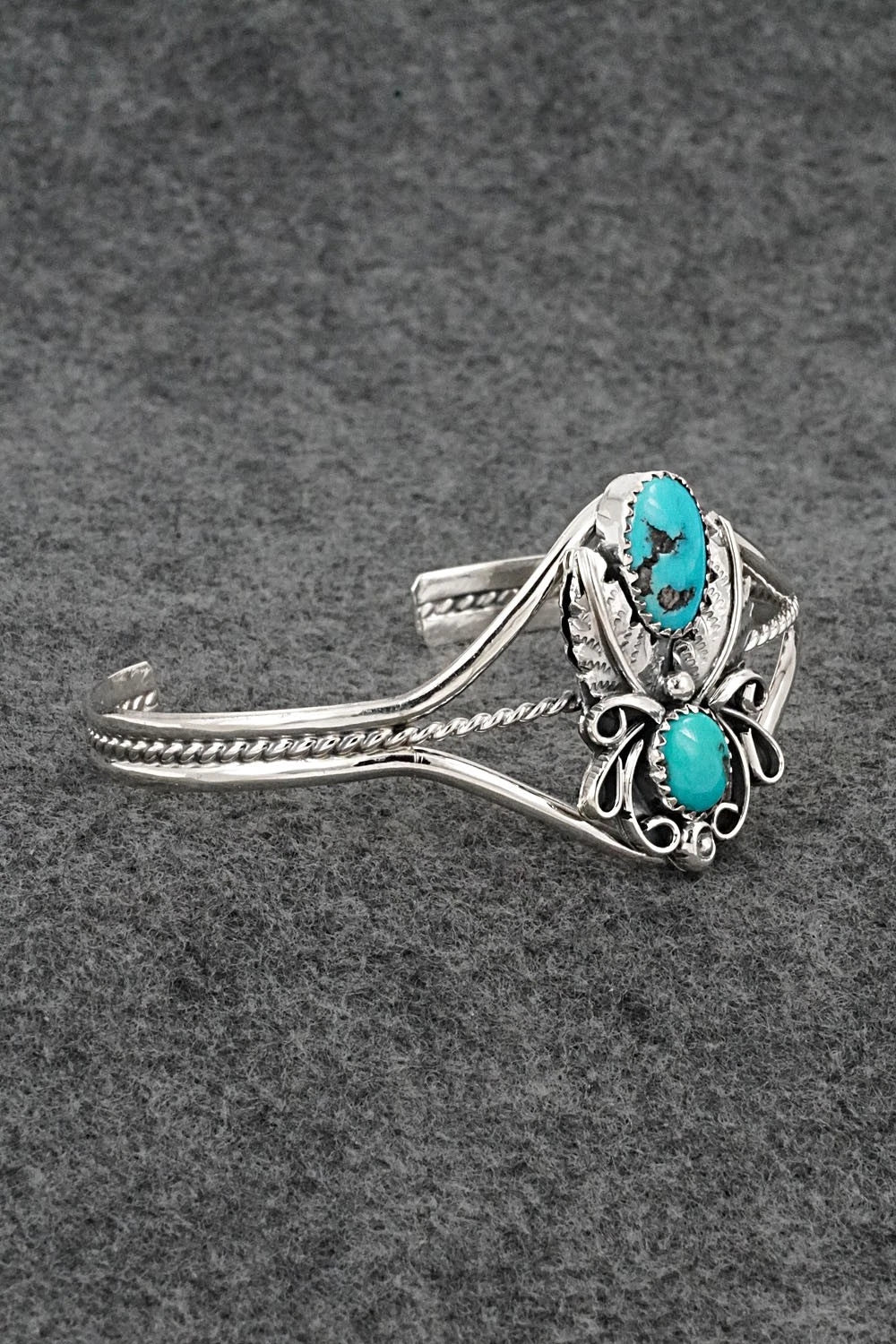 Turquoise & Sterling Silver Bracelet - Harry B. Yazzie