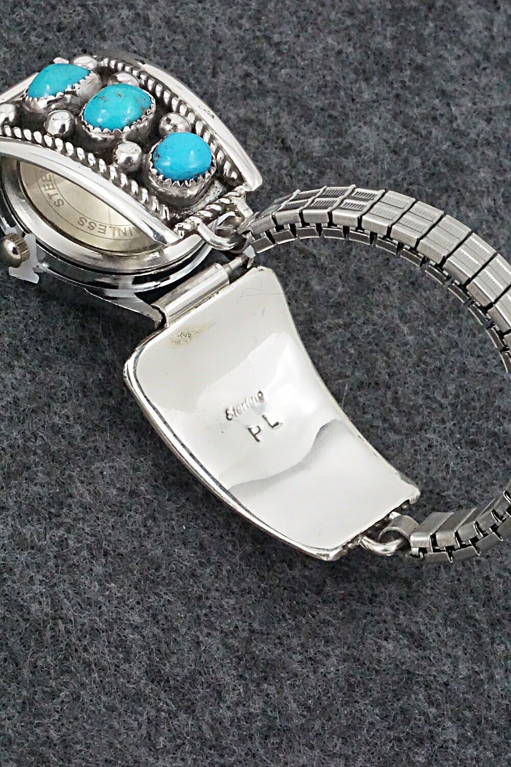 Turquoise & Sterling Silver Watch Bracelet - Paul Largo