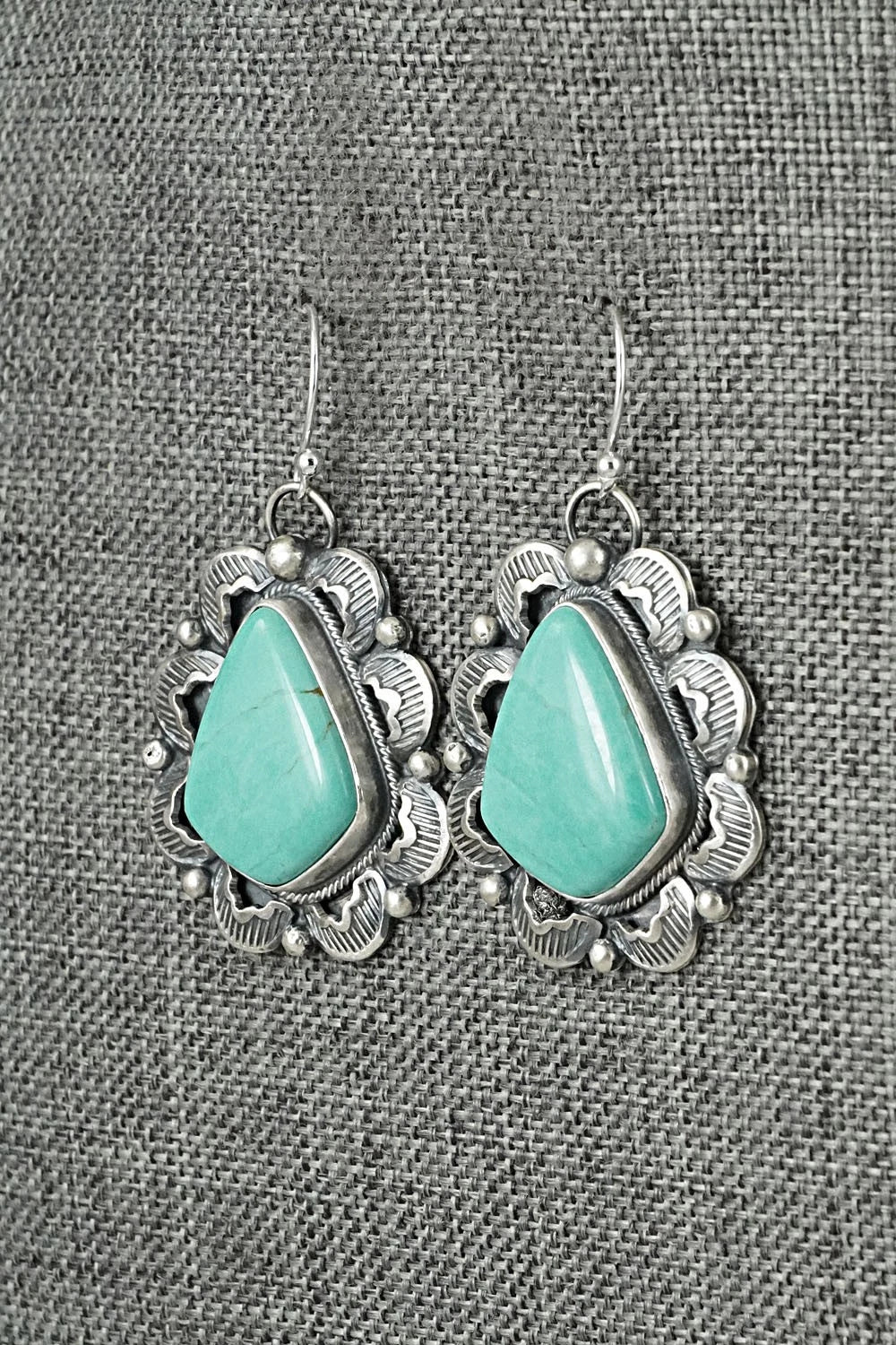 Turquoise & Sterling Silver Earrings - Jackson Hoskie